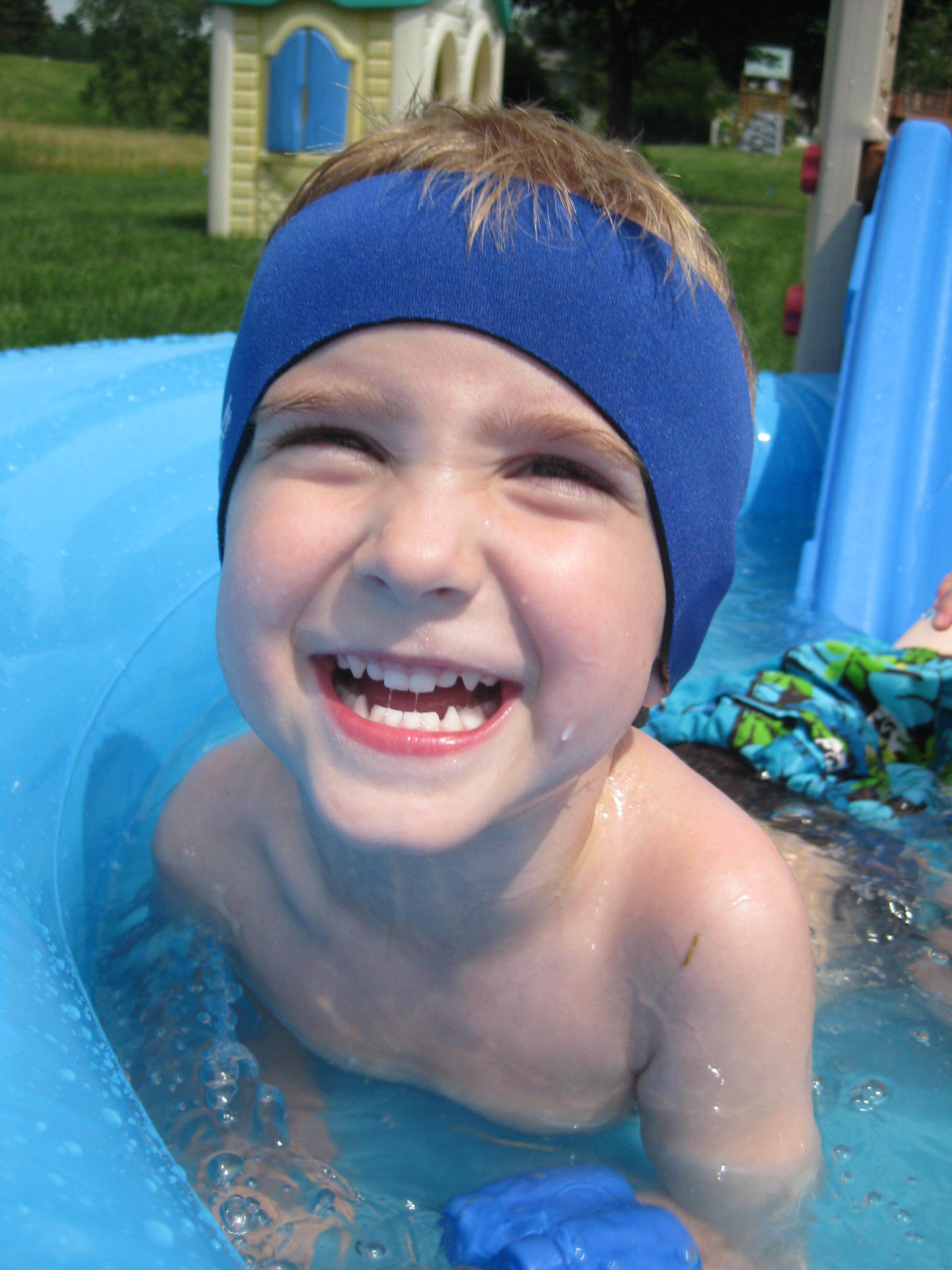 Ear BandIt® Ultra Blue Swimming Headband Order For Free Delivery